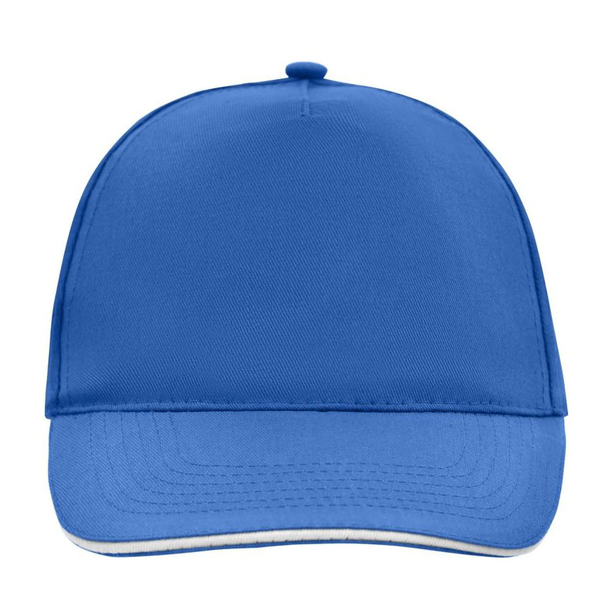 Myrtle Beach - 5 Panel Promo Sandwich Cap - Adjustable - Royal/White