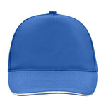 Myrtle Beach - 5 Panel Promo Sandwich Cap - Adjustable - Royal/White