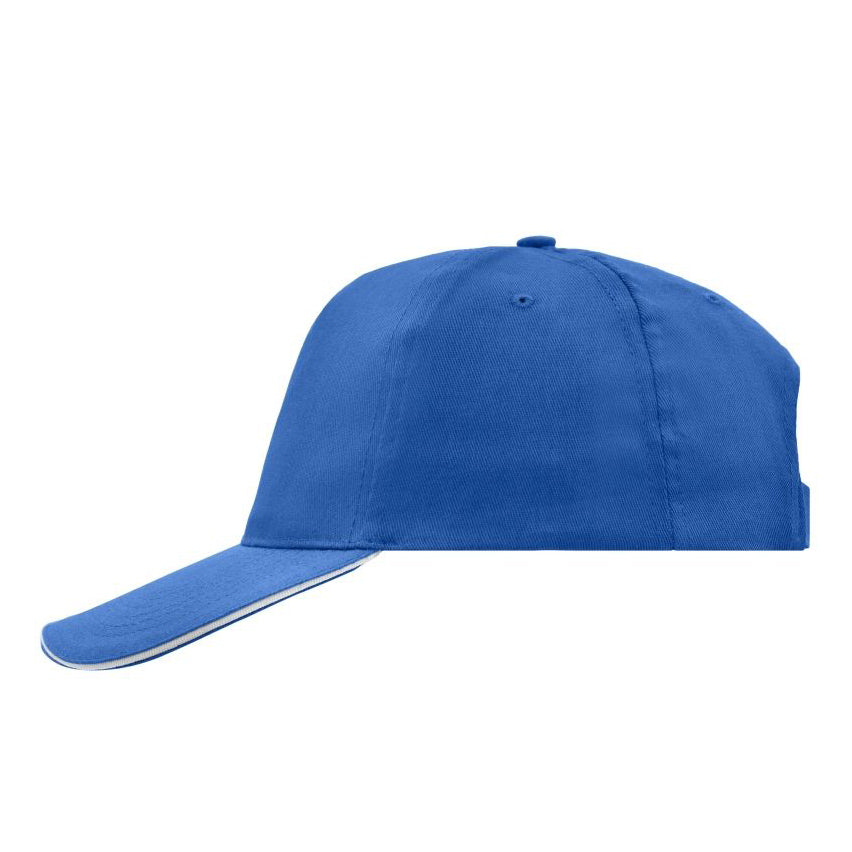 Myrtle Beach - 5 Panel Promo Sandwich Cap - Adjustable - Royal/White