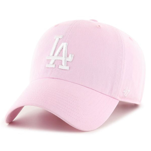 47 Brand - LA Dodgers Clean Up - Adjustable - Petal Pink/White