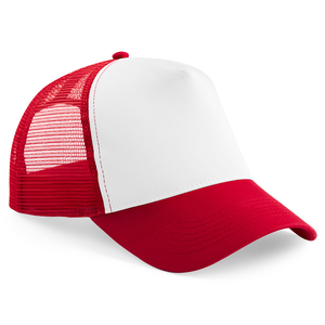 Beechfield - Trucker 5 Panel - Trucker/Snapback - Classic Red/White