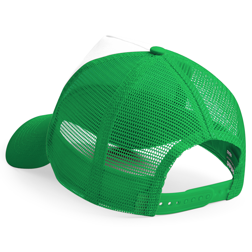 Beechfield - Trucker 5 Panel - Trucker/Snapback - Pure Green/White