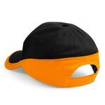 Beechfield - Teamwear Competetion Cap - Adjustable - Black/Orange