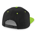 Beechfield - 5 Panel Contrast - Snapback - Black/Lime Green