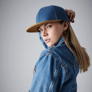 Beechfield - Suede Peak - Snapback - Denim Blue