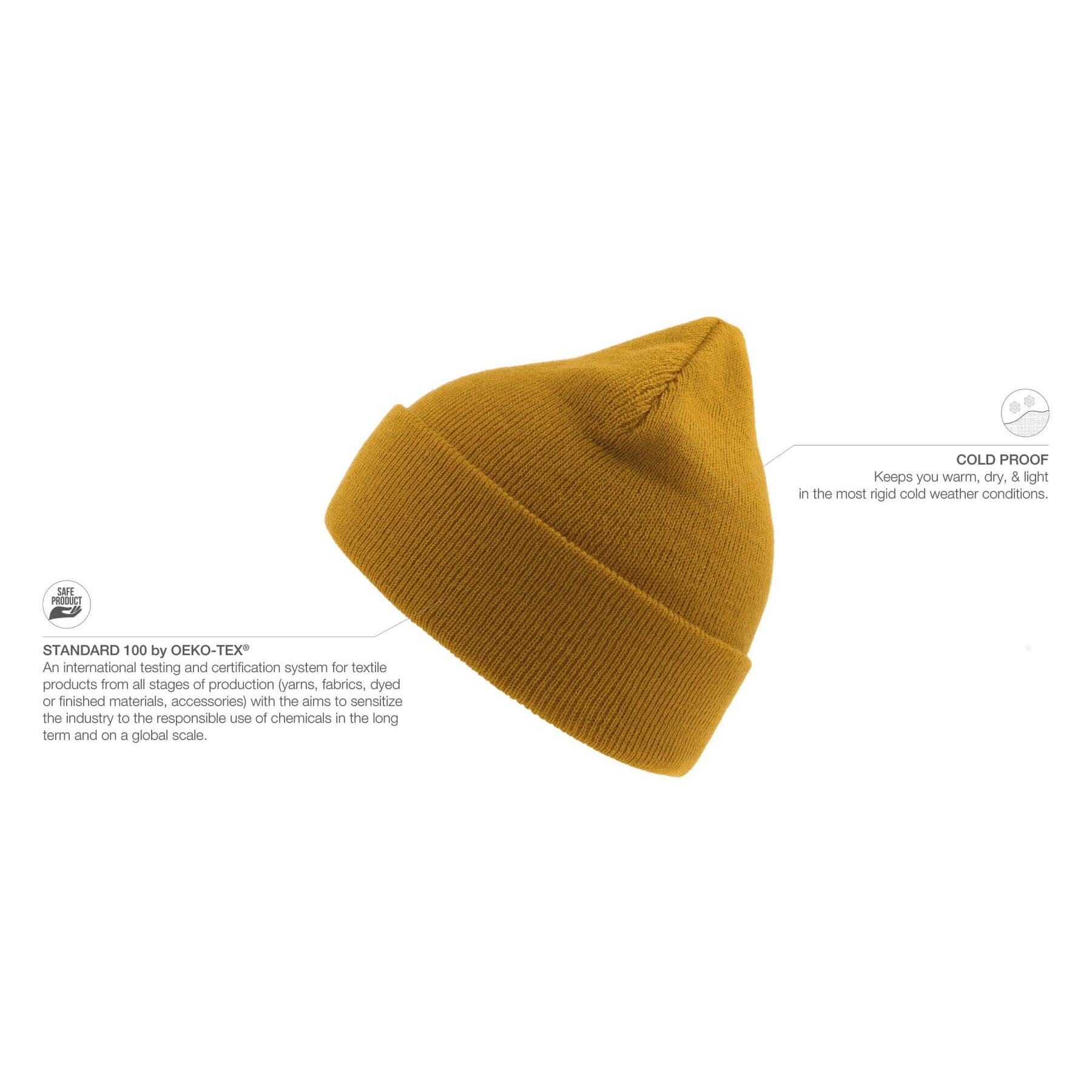 Atlantis - Eko - Beanie - Yellow