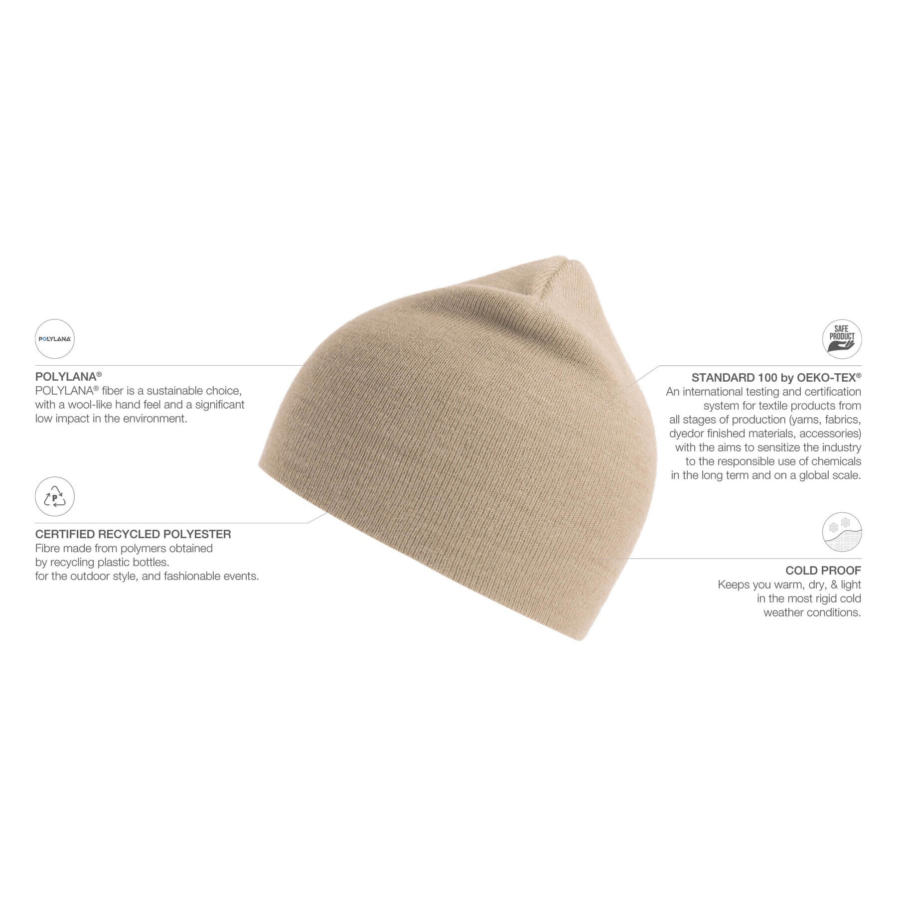 Atlantis - Holly - Beanie - Beige