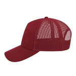 Atlantis - Rapper Cotton Cap - Trucker/Snapback - Burgundy/Burgundy