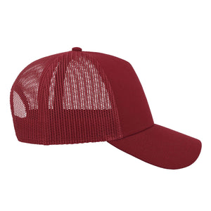 Atlantis - Rapper Cotton Cap - Trucker/Snapback - Burgundy/Burgundy