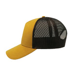 Atlantis - Rapper Cotton Cap - Trucker/Snapback - Mustard/Black