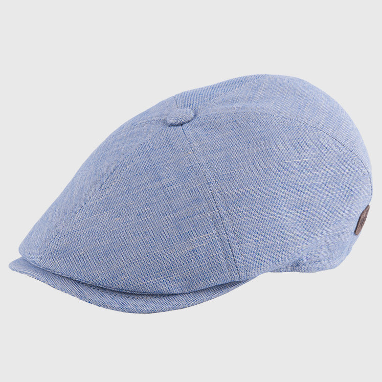 MJM Hats - Rebel - Sixpence/Flat Cap - Light Blue