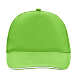 Myrtle Beach - 5 Panel Promo Sandwich Cap - Adjustable - Lime Green/White