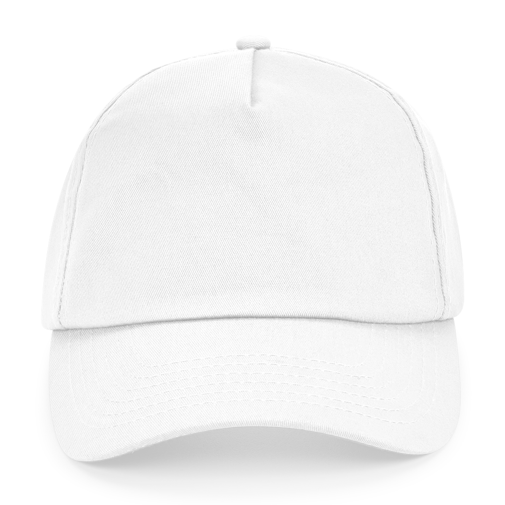 Beechfield - Authentic 5 Panel Cap - Adjustable - White