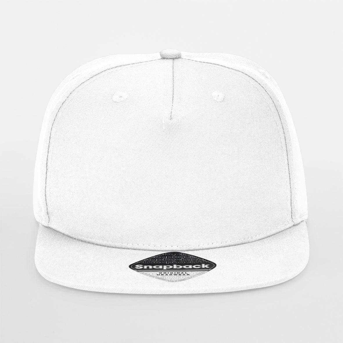 Beechfield - 5 Panel Rapper Cap - Snapback - White