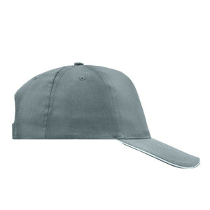 Myrtle Beach - 5 Panel Promo Sandwich Cap - Adjustable - Dark Grey/White