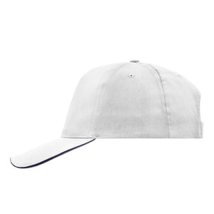 Myrtle Beach - 5 Panel Promo Sandwich Cap - Adjustable - White/Navy