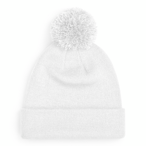 Beechfield - Original Pom Pom - Beanie - White