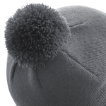 Beechfield - Original Pom Pom - Beanie - Graphite Grey