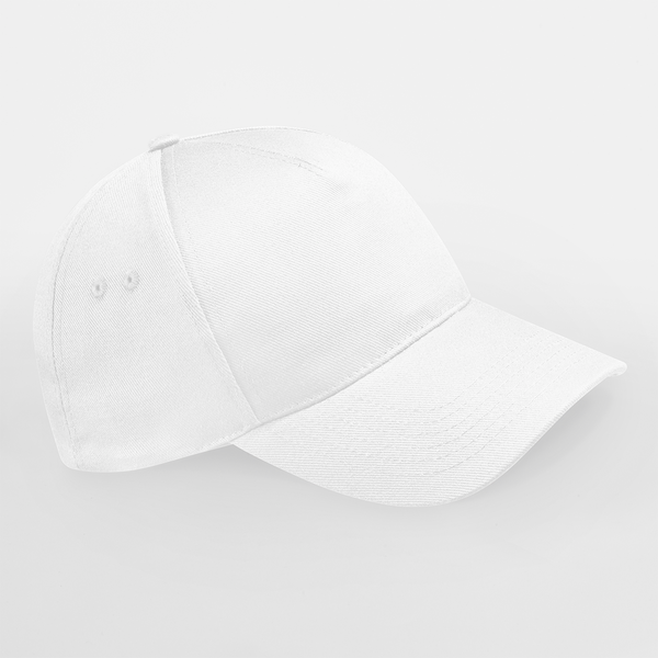 Beechfield - Ultimate 5 Panel Cap - Adjustable - White