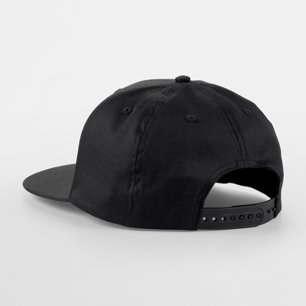 Beechfield - 5 Panel Rapper Cap - Snapback - Black