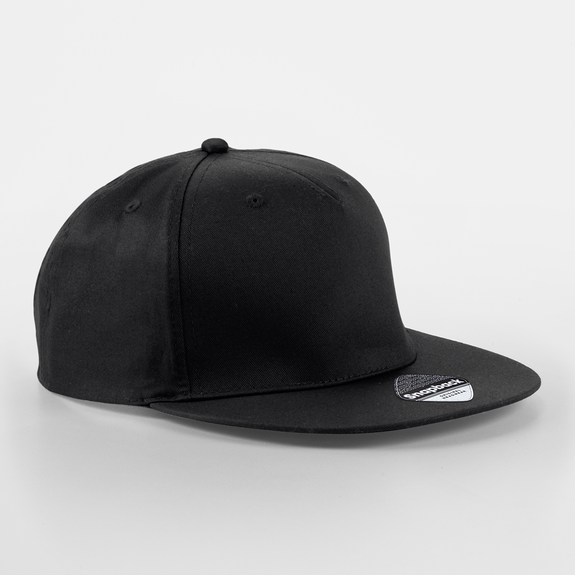 Beechfield - 5 Panel Rapper Cap - Snapback - Black