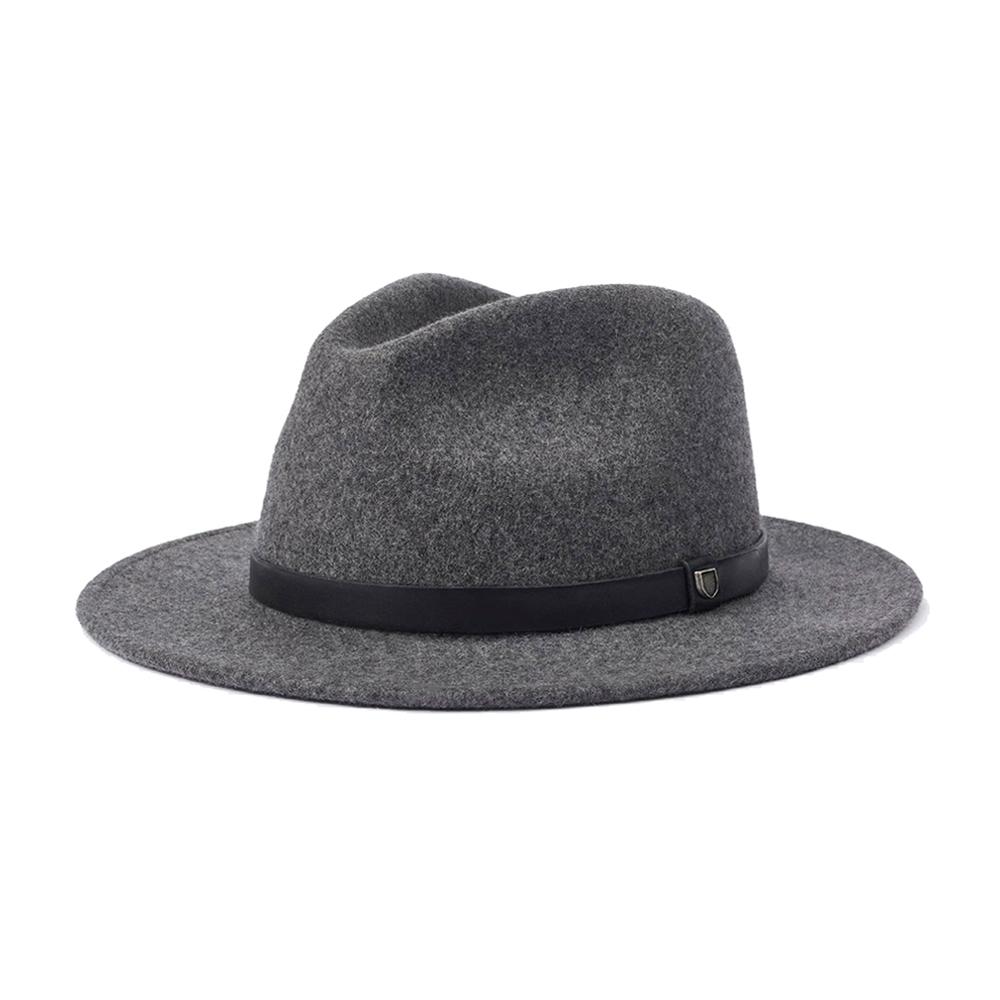 Brixton - Messer Fedora - Fedora Hat - Heather Grey