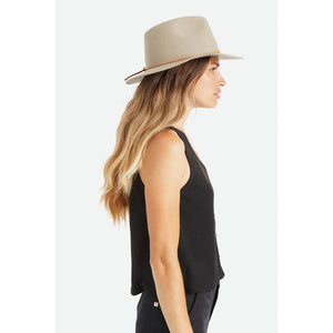 Brixton - Wesley Fedora - Fedora Hat - Safari