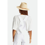 Brixton - Wesley Straw Packable Fedora - Straw Hat - Tan