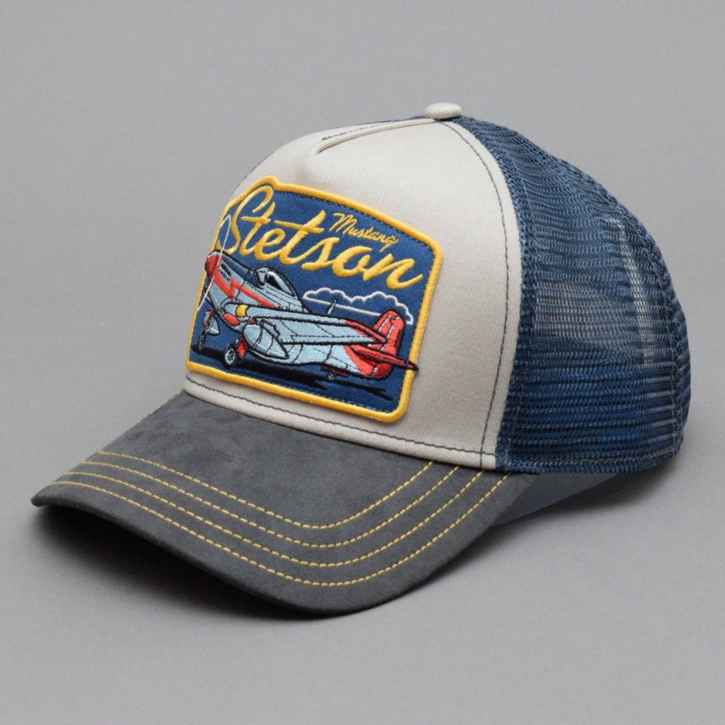 Stetson - Mustang - Trucker/Snapback - Beige/Grey/Navy