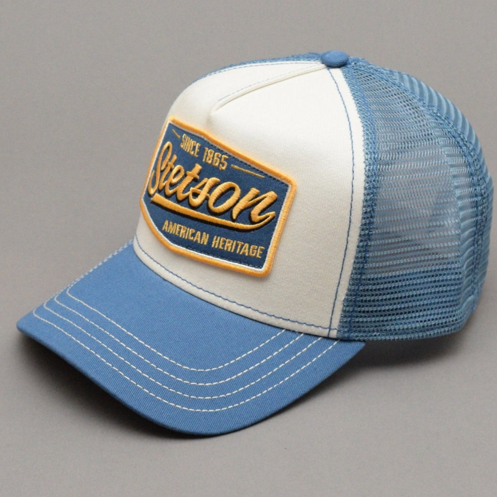 Stetson - Vintage - Trucker/Snapback - Blue/Off White