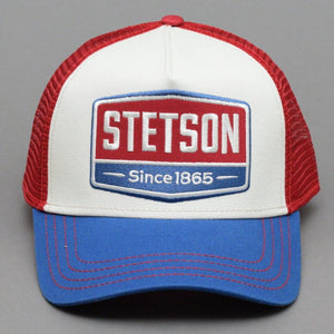 Stetson - Gasoline Trucker - Snapback - White/Blue/Red