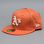 New Era - Oakland Athletics 59Fifty Essential - Fitted - Medium Brown/White