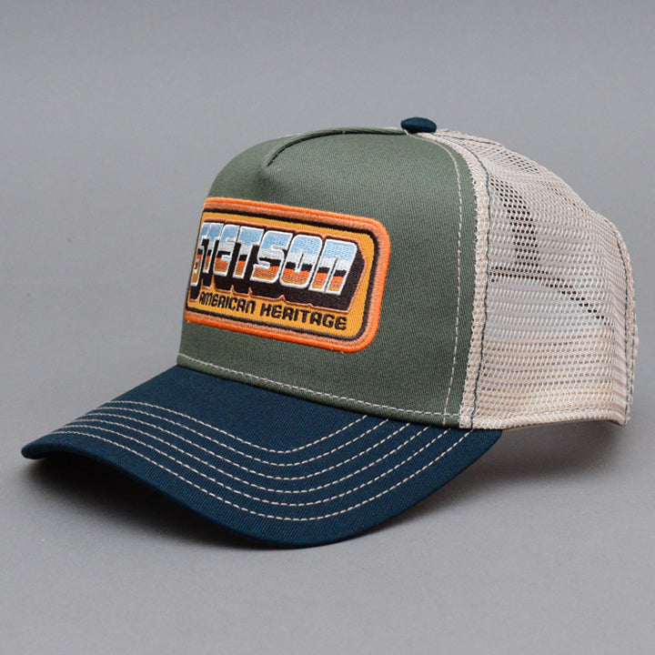 Stetson - Chrome - Trucker/Snapback - Navy/Olive/Beige