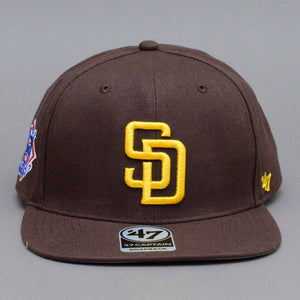 47 Brand - San Diego Padres Sure Shot Captain - Snapback - Brown/Yellow
