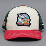 Capslab - Tom and Jerry - Trucker/Snapback - Beige/Olive/Red