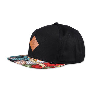 Djinns - 6 Panel Aloha Pine Rev. - Snapback - Black