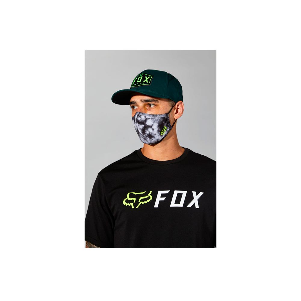 Fox - Tie Dye - Face Mask - Black/Grey