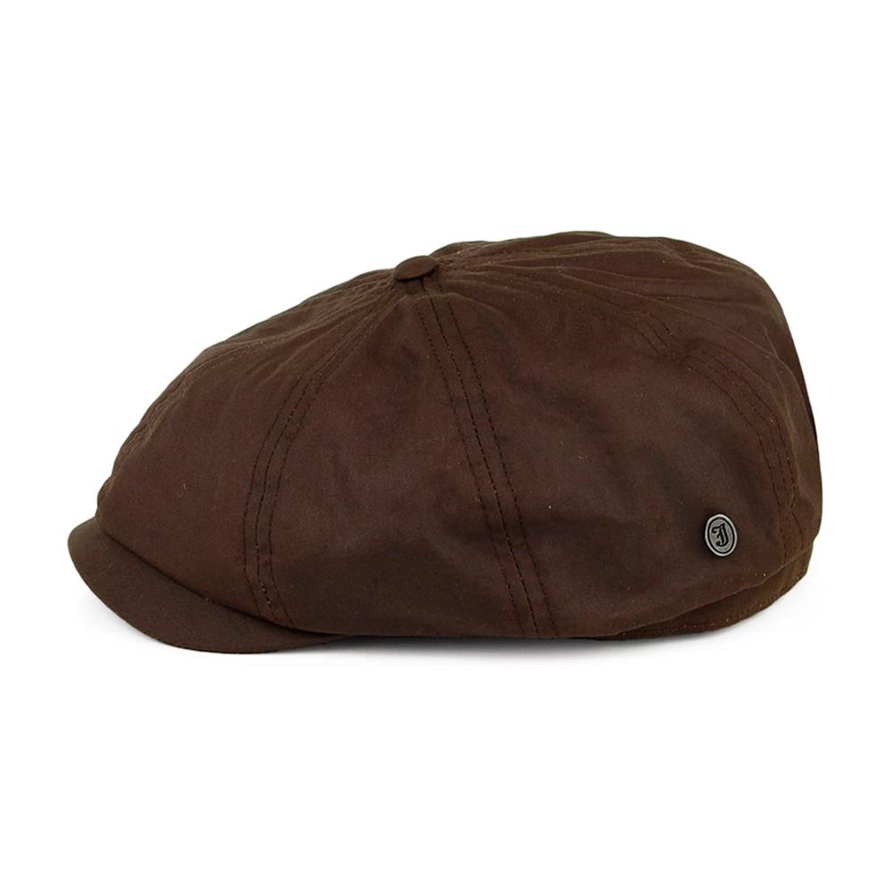 Jaxon & James - British Millerain Newsboy Cap - Sixpence/Flat Cap - Brown