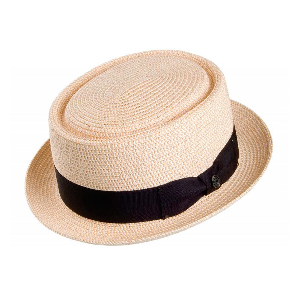 Jaxon & James - Toyo Braided Pork Pie Hat - Straw Hat - Natural