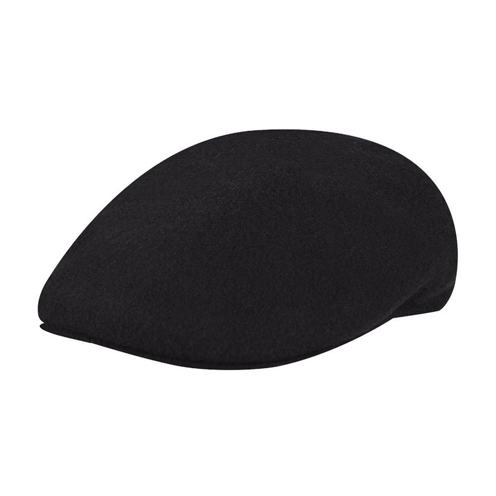 Kangol - Wool 504 - Sixpence/Flat Cap - Black