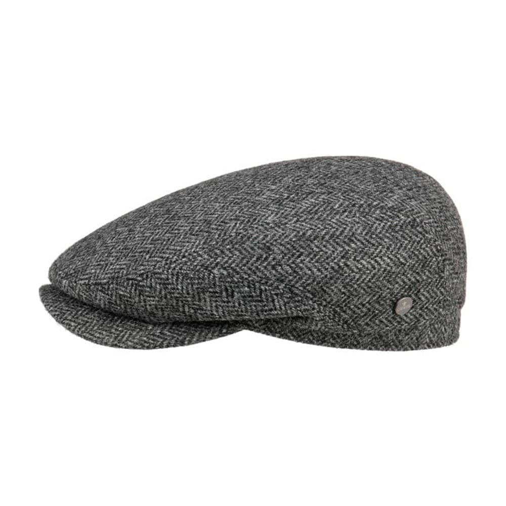 Lierys - Crimson Wool Herringbone - Sixpence/Flat Cap - Grey