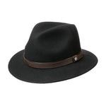 Lierys - Sargent Traveller Wool Hat - Fedora - Black