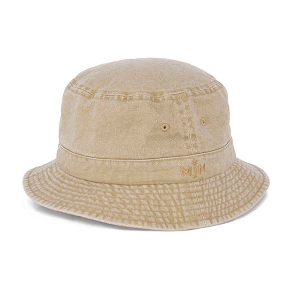 MJM Hats - Dyed Cotton Twill - Bucket Hat - Beige
