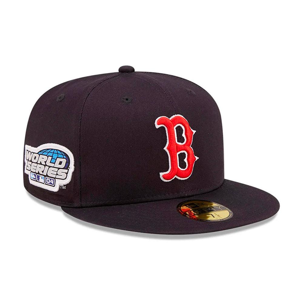 New Era - Boston Red Sox 59Fifty Side Patch - Fitted - Navy/Red