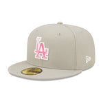 New Era - LA Dodgers 59Fifty Mothers Day -  Fitted - Grey/Pink