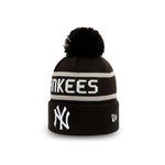 New Era - NY Yankees Stripe Cuff Bobble - Beanie - Black