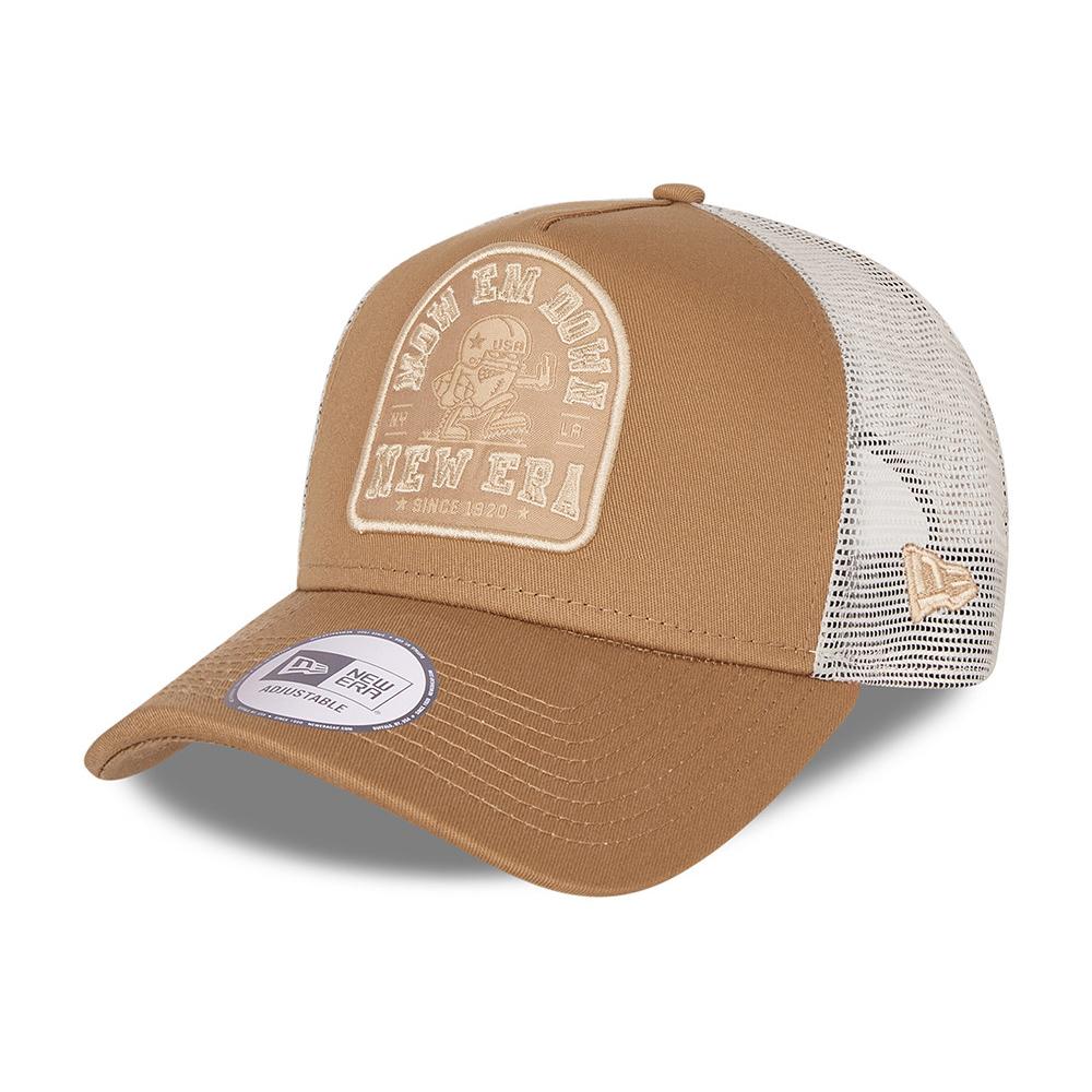 New Era - Sports Patch A Frame - Trucker/Snapback - Khaki/White