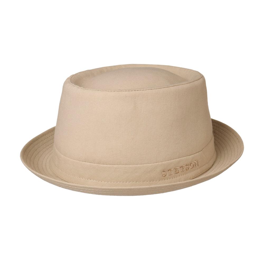 Stetson - Athens Cotton Pork Pie - Fedora Hat - Oatmeal