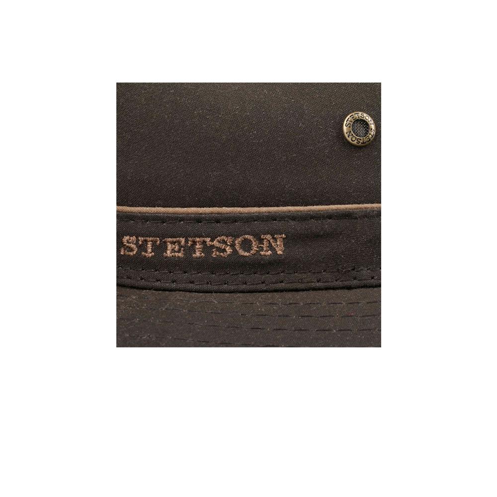 Stetson - Avasun Waxed Cotton Traveller Hat - Fedora - Dark Brown