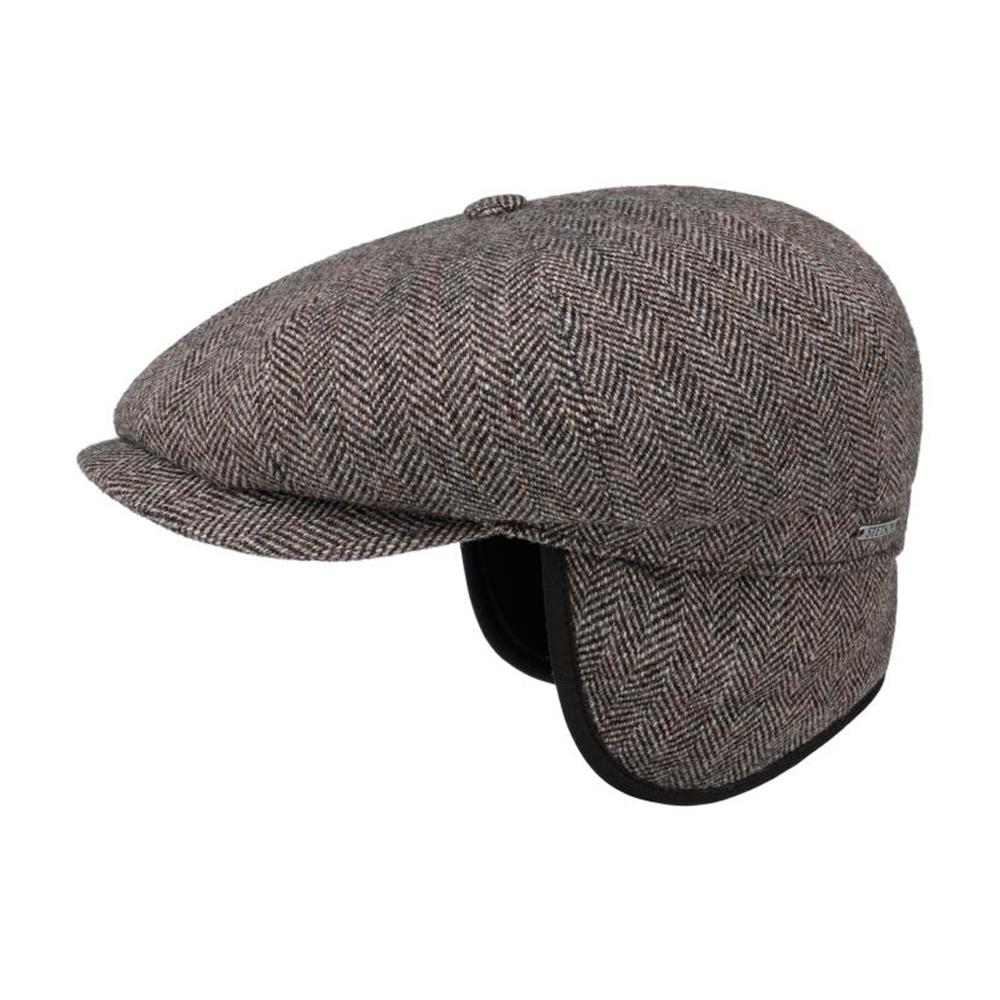 Stetson - Hatteras Classic Ear Flaps - Sixpence/Flat Cap - Dark Brown